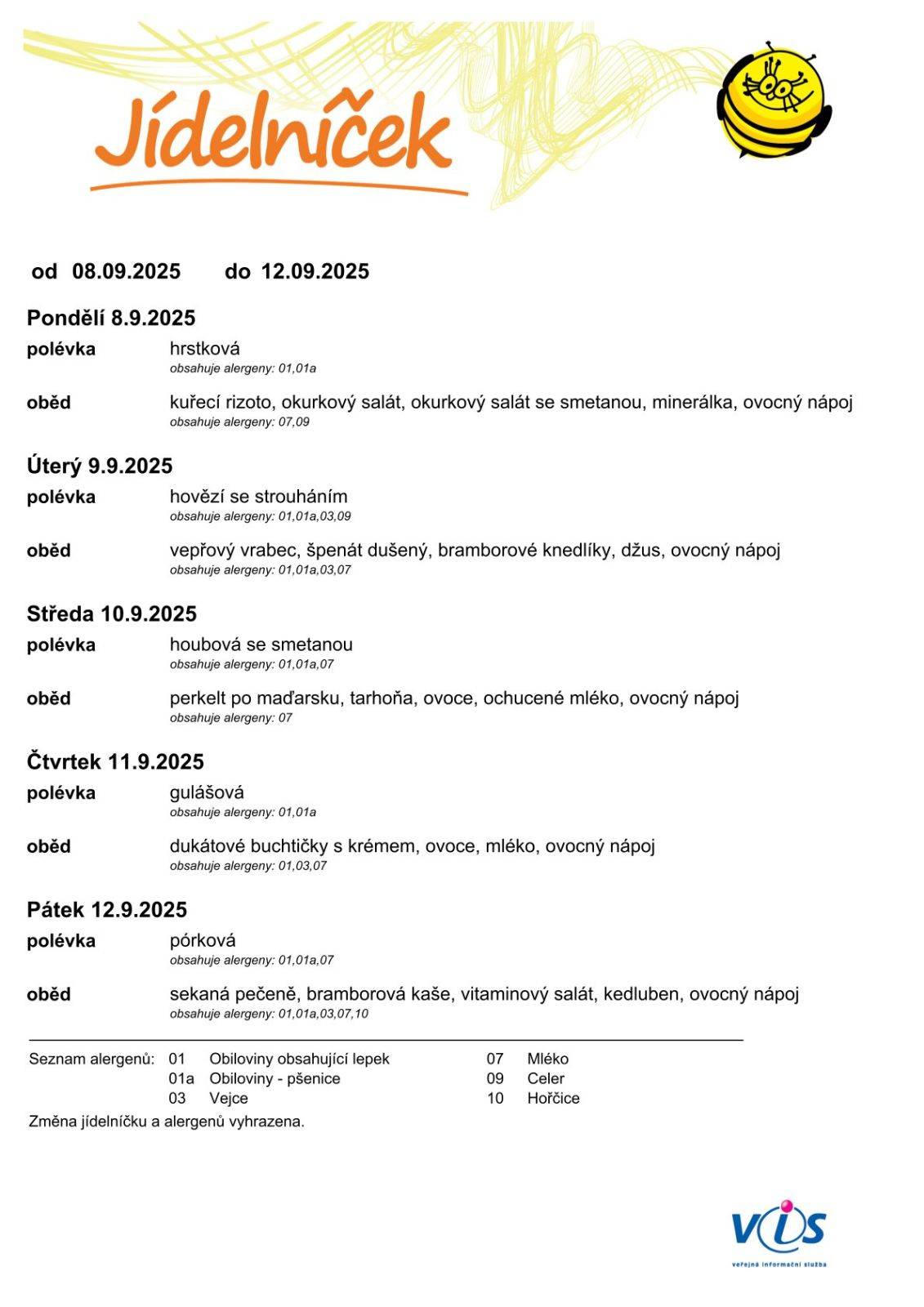 Polední menu