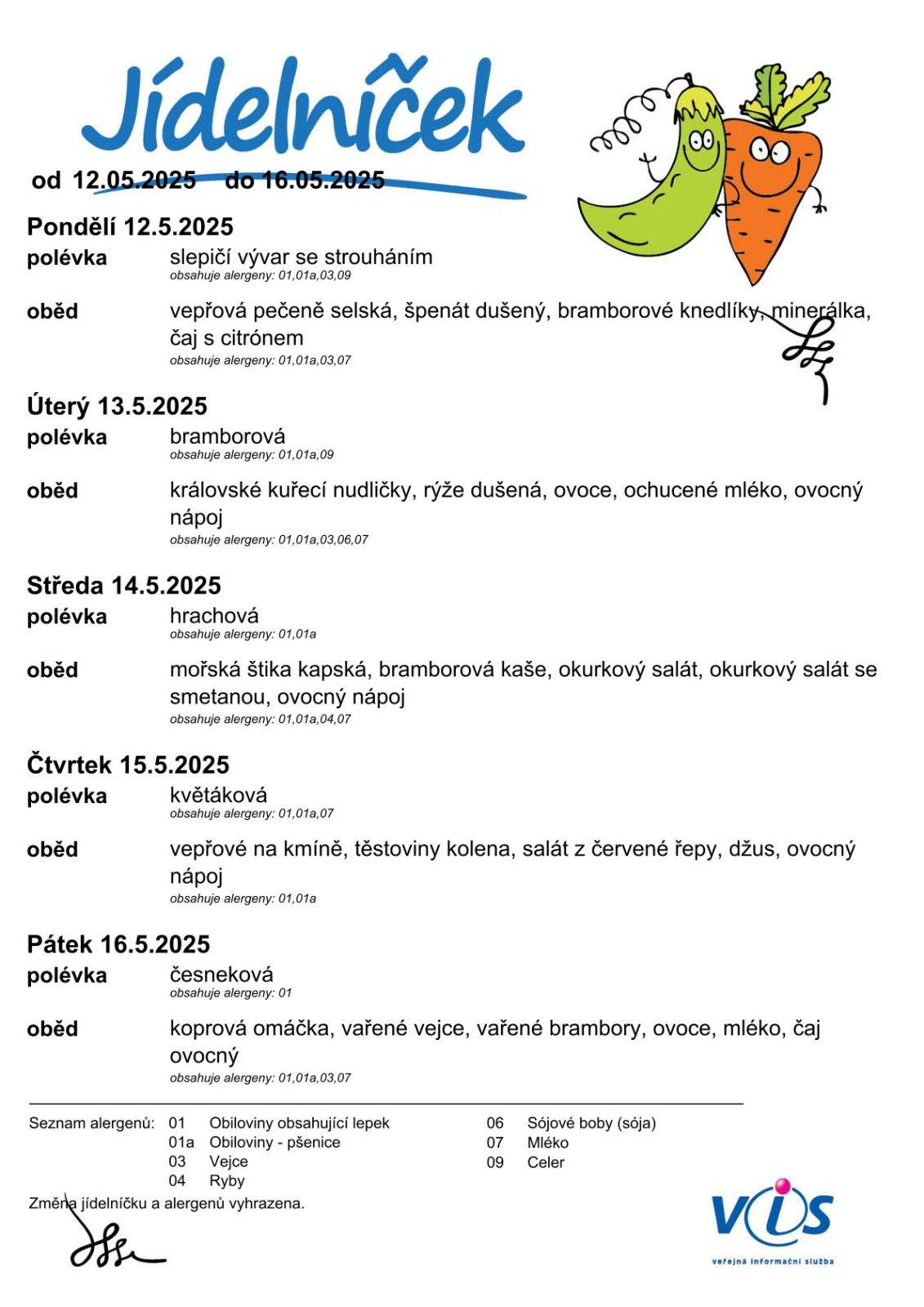 Polední menu