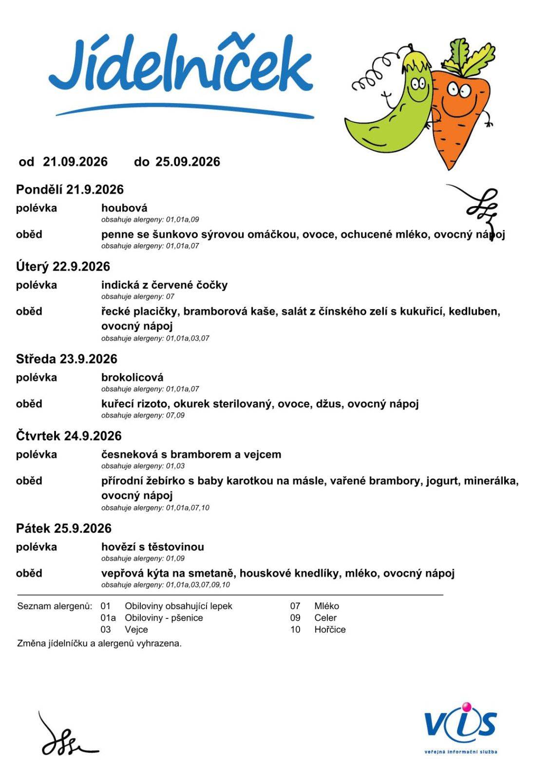 Polední menu