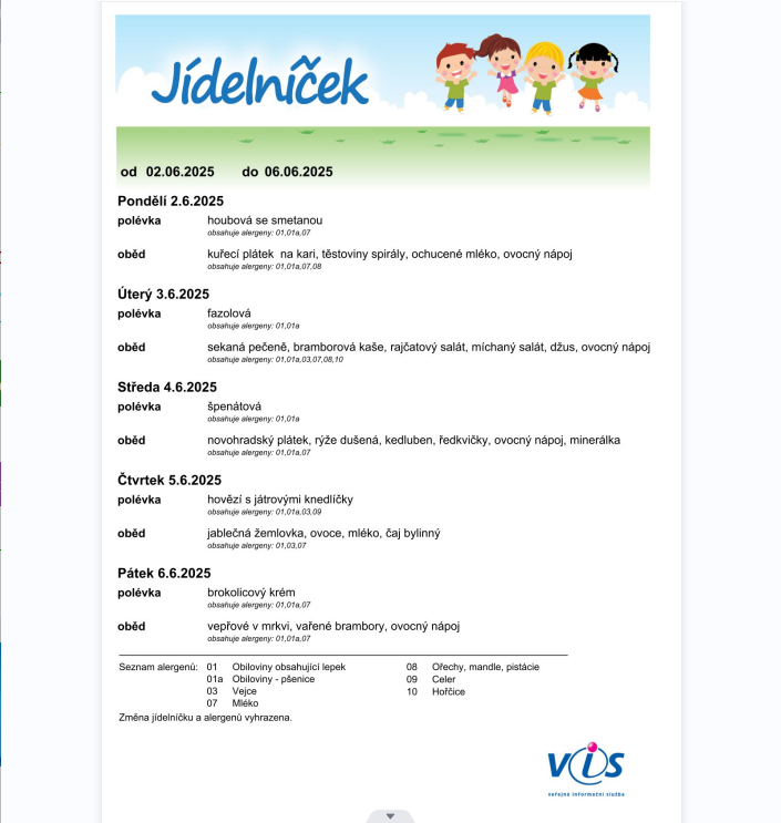 Polední menu