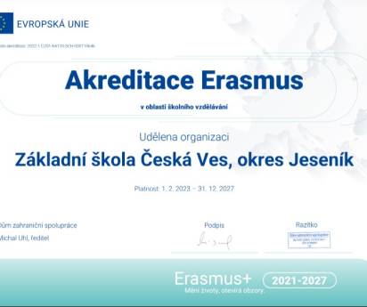 AKREDITACE programu Erasmus+