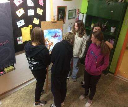 Spaní ve škole 8.A